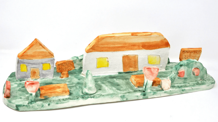 a ceramic village