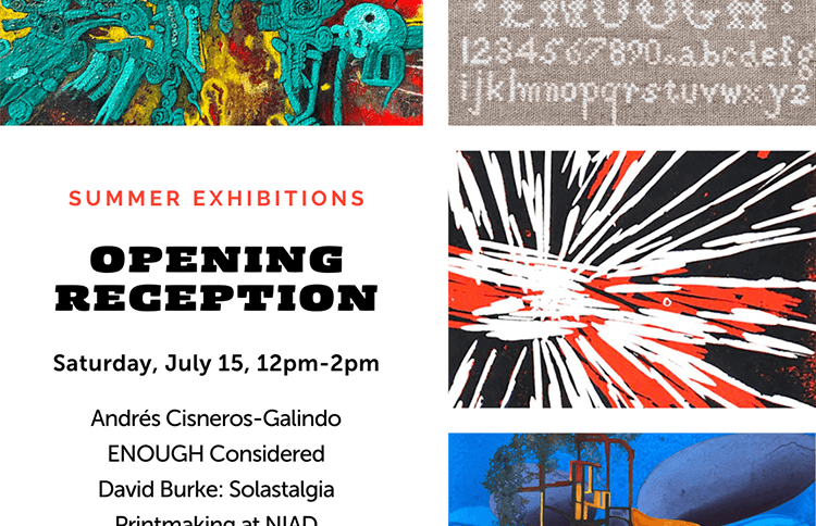 a graphic advertising richmond art centers summer exhibitions opening reception